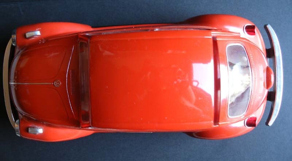 1973 RED VW Beetle Bug Jim Beam Decanter ON SALE Etsy