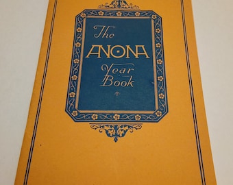 RARE The Anona Year Book 1925 Cheese Spread Recipe Booklet Cookbook 60 Recipes