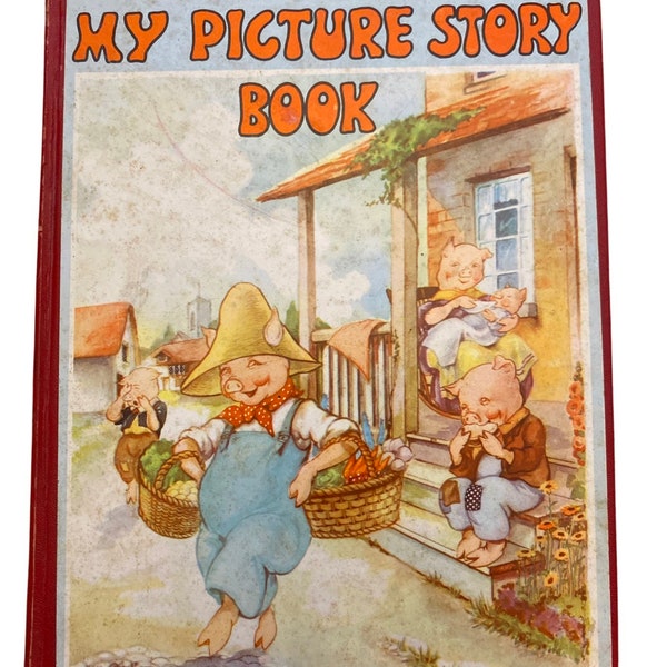 My Picture Story Book A Collection of Mother Goose Rhymes A Platt and Munk 1940’s Childrens Book with Pictures by EULALIE and others