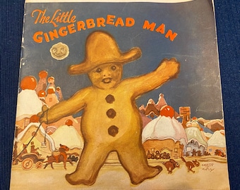 The Little Gingerbread Man Royal Baking Powder Story in Rhyme with Recipes 1923 Vintage Cookbook Booklet RARE