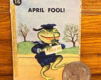April Fool A Tiny Golden Book Nonsense Story Miniature Golden Library 1949