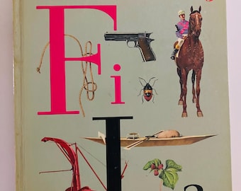 1960’s Golden Book Illustrated Dictionary Volume 3 F thru L Children’s Book Colorful Illustrations
