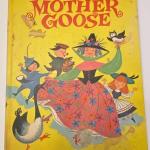 The Merry Mother Goose Book 1968 Hundreds of Illustrated Rhymes Illustrated by Ruth Ruhman