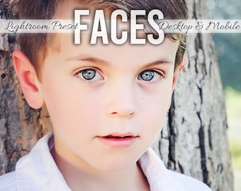 Faces Lightroom Portrait Preset for Desktop and Mobile app