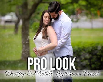 Pro Look Desktop and Mobile Preset for Lightroom Enhance plain images to look professional
