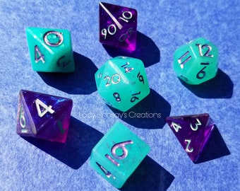 Nereid's Whisper Dungeons and Dragons DnD dice set OR single die