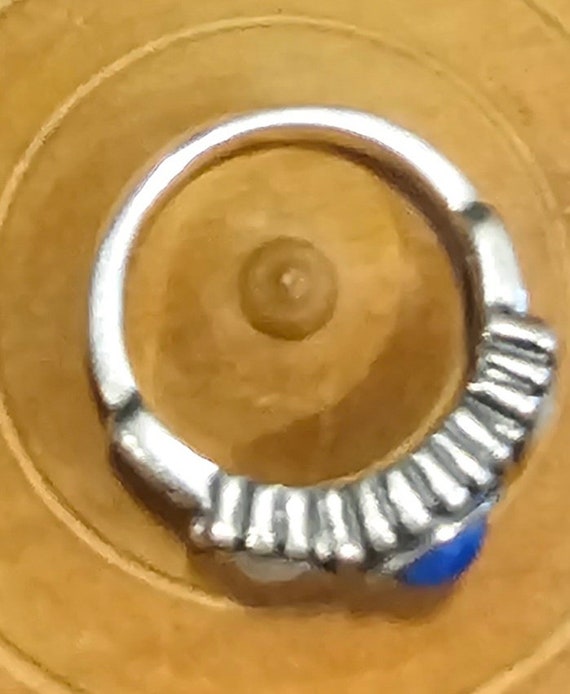 Vintage lapis lazuli and moonstone ring. - image 2