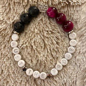 Jordande lavapärlarmband - LITA PÅ PROCESSEN