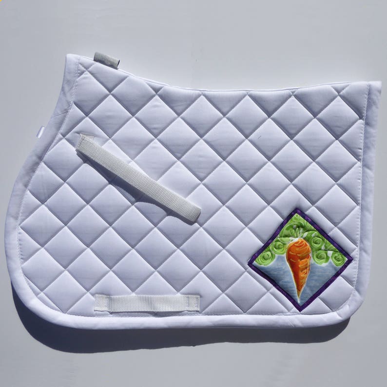 Pony Saddle Pad for English Saddles in White with Batik Etsy