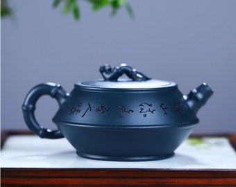Yixing Handmade Zisha Teapot [Zhu Xian Hehe] 270ml | Purple Clay Teapot | Kungfu Teapot | Chinese Teapot