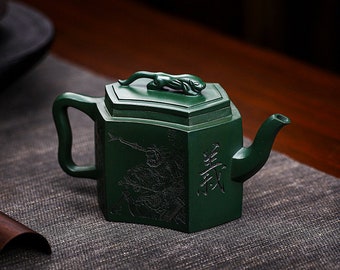 Yixing Handmade Zisha Teapot [Zhong Gan Yi Dan] 450ml | Purple Clay Teapot | Kungfu Teapot | Chinese Teapot