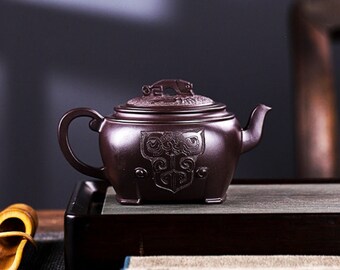 Yixing handgemachte Zisha Teekanne [Xian Rui] 280ml | Lila Ton Teekanne | Kungfu-Teekanne | Chinesische Teekanne