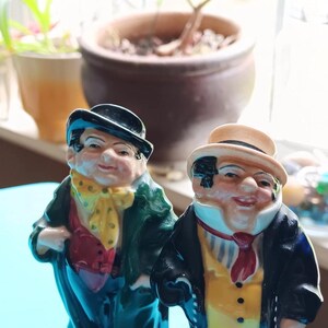 Vintage pair Royal Doulton Captain Cuttle and Tony Weller Fine Bone China Figurines