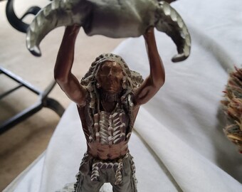 Good Hunting Pewter Native American pewter figurine