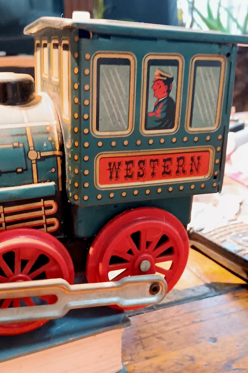 Western Tin Locomotive - Etsy