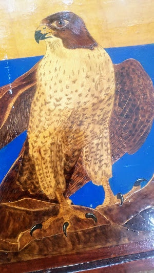 Vintage de madera Halcón pared colgante | Etsy