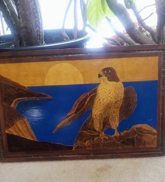 Vintage de madera Halcón pared colgante | Etsy