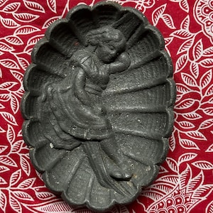 Vintage Heavy Rare Cast Iron Ashtray