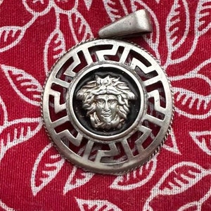 Massive silver 925 Greek pendant with Versace Look