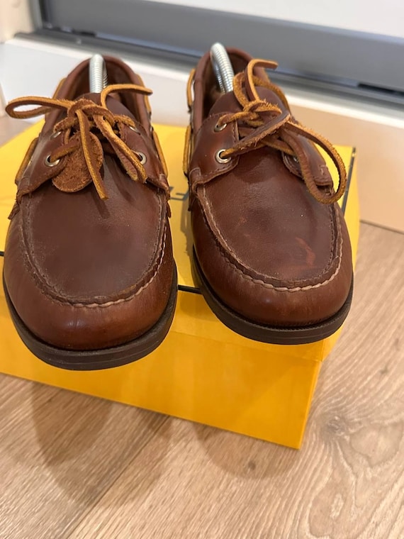Mans Braun Leather Sebago Docksiders Shoes 42 Size - Etsy display picture 1