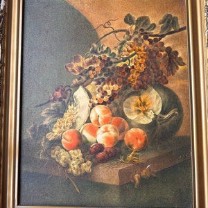 Vintage Öl-Stillleben im Stil der holländischen Malerei 38x50