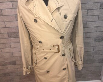 Vintage 1990s Lauren Ralph Lauren Trench Coat / 90s Overcoat