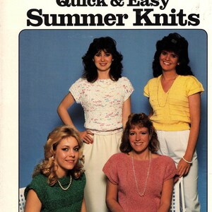 BOOKLET - Quick and Easy Summer Knits 1985