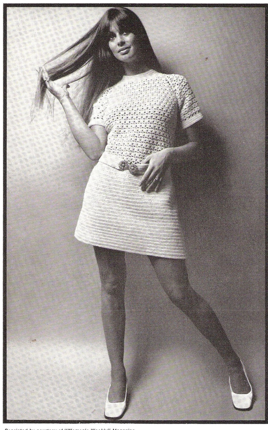 DRESS Short Sleeve Crochet Dress Pattern Etsy