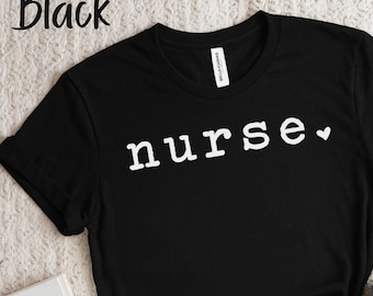 Nurse T-Shirt: Simple Heart Design, RN/LPN Gift