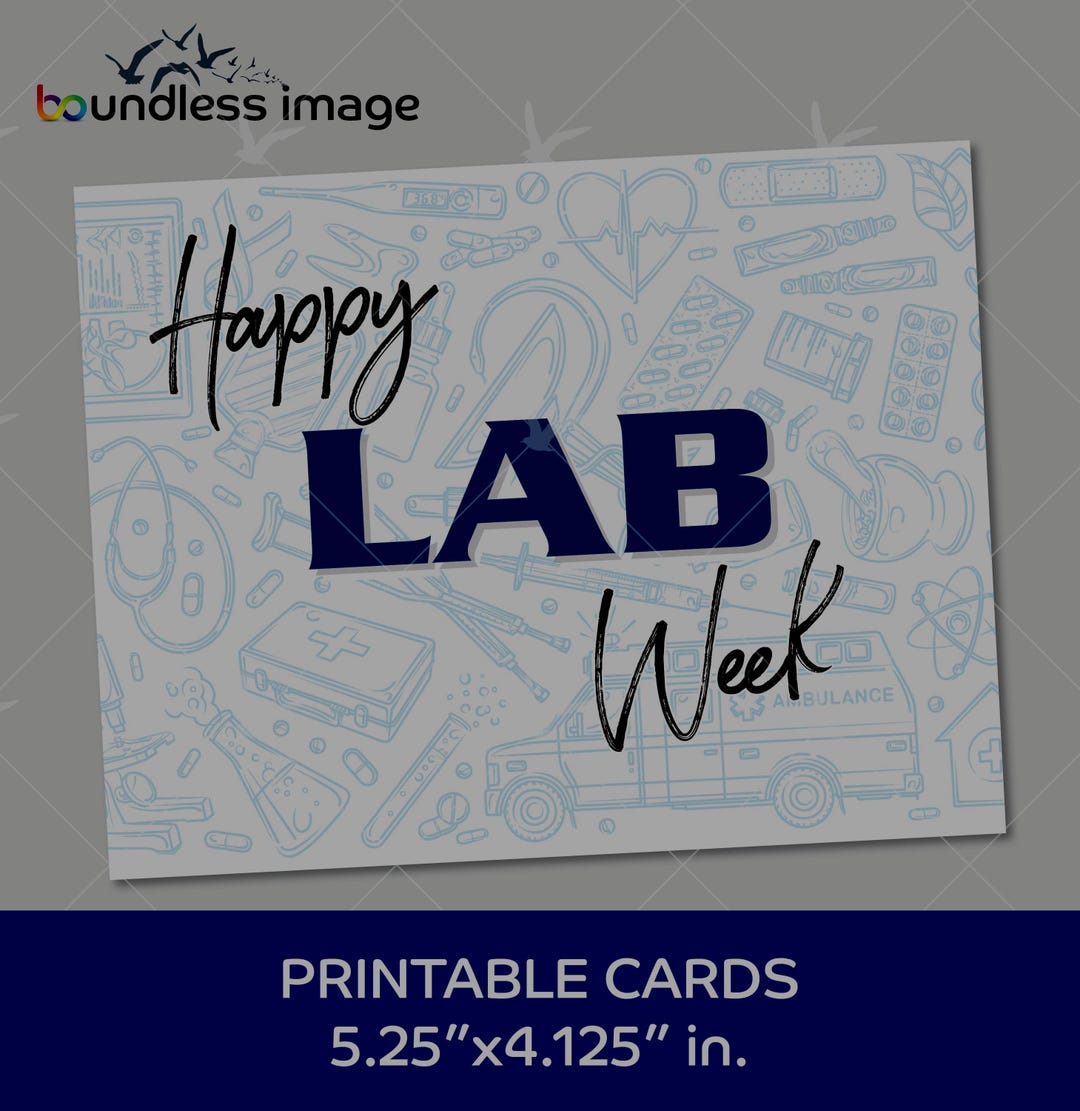 Happy Lab Week 2025 Instant Download Printable Card, Gift for Medical ...