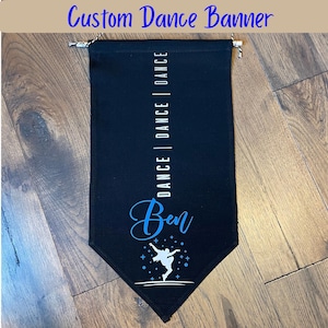 Personalized Boy Dancer Pin Banner: Dance Competition Pin Organizer