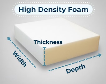 Foam Cushion Inserts | Upholstery Foam | Replacement Cushions | Custom Cushions | Couch & Sofa Foam Cushion | Seat Foam | High-Density Foam