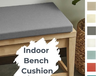 Custom Indoor Bench Cushion | Sunbrella Canvas Cover