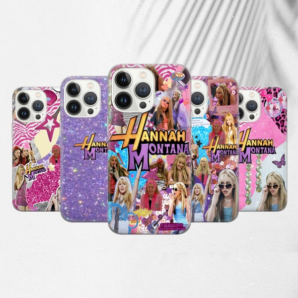 Hannah Montana Phone Case, Pink Montana Fan Cover iPhone 15 14 13 12 Pro 11 XR SE, Samsung S23 S22 A73 A53 A13 A14 S21 Fe S20, Pixel 8 7 6A