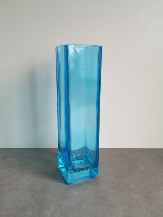Vase Cylindre Verre Vert 24x8.5 Cm - Déco Table Occasion Bon état