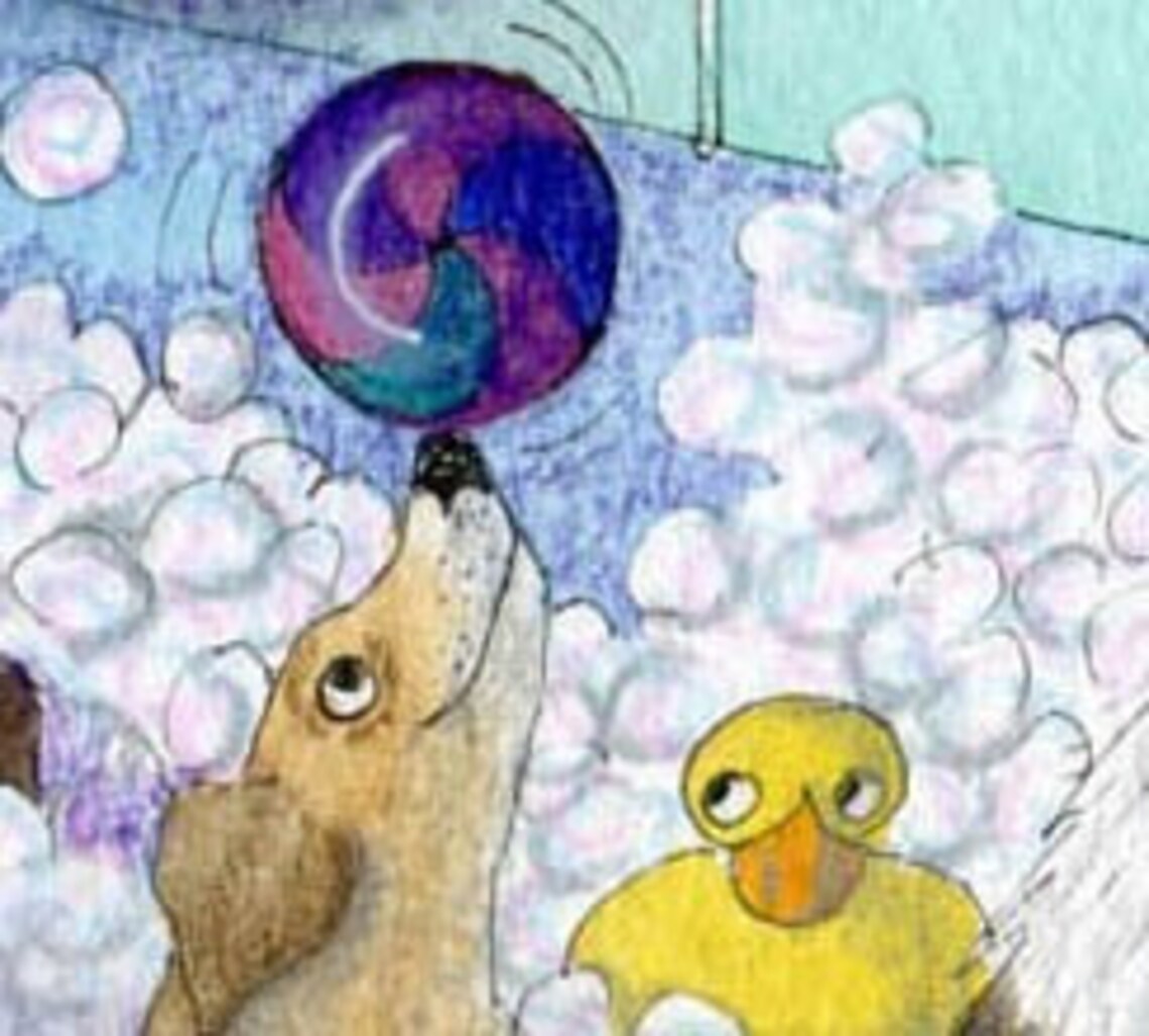 Blase Bad Hund Welpen 5 x 7 8 x 10 Kunstdruck Welpen spielen Etsy