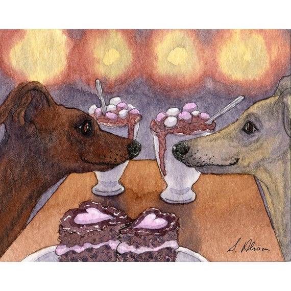 Thank You FROM THE DOG 8 x 10 Picture//10x8 Print Fun Gift Brown Bearded Collie