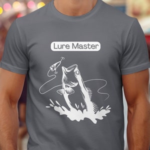 Lure Master Man Fishing T-shirt, Good Quality Present, Fishing Gifts, Fisherman T-shirts | Angling Shirts,  Angler Shirt, Love Fishing
