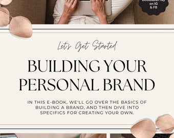 Personal Brand eBook: Social Media Content, PLR & MRR (Canva Editable)
