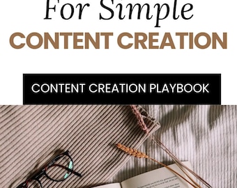 Content Creation Playbook: 50 Prompts & Ideas (Canva Editable PDF)