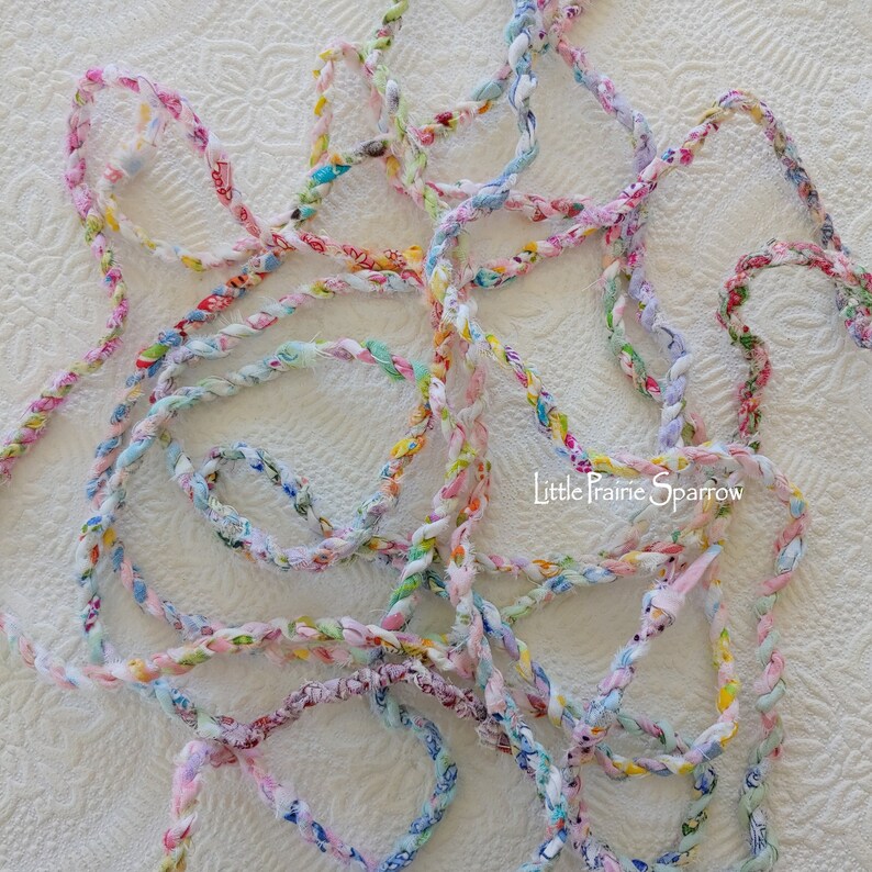 Hand Torn Frayed Fabric Twine by Yard for Gift Bow Party Etsy