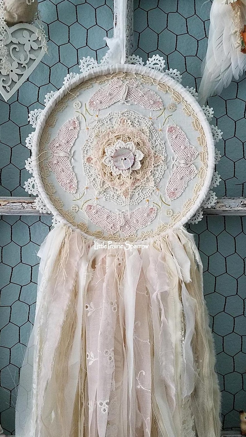 Doily Dream Catcher Shabby Chic Baby Shower Backdrop Etsy Doily Dream Catcher Shabby Chic Baby Shower Backdrop Etsy