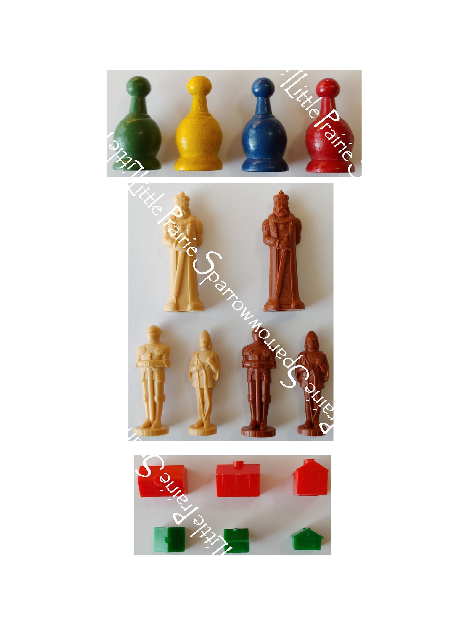 Printable Game Chips Ephemera Sheets, Vintage Game Pieces Digital ...
