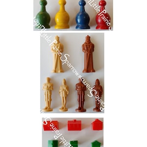 Printable Game Chips Ephemera Sheets, Vintage Game Pieces Digital ...