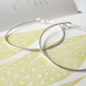 sterling silver hoops hoop earrings endless hammered hoops artisan hoops image 4