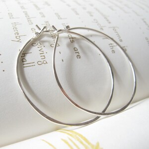 sterling silver hoops hoop earrings endless hammered hoops artisan hoops image 2