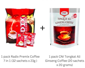 Radix 7in1 & CNI Tongkat Ali Ginseng Coffee Set