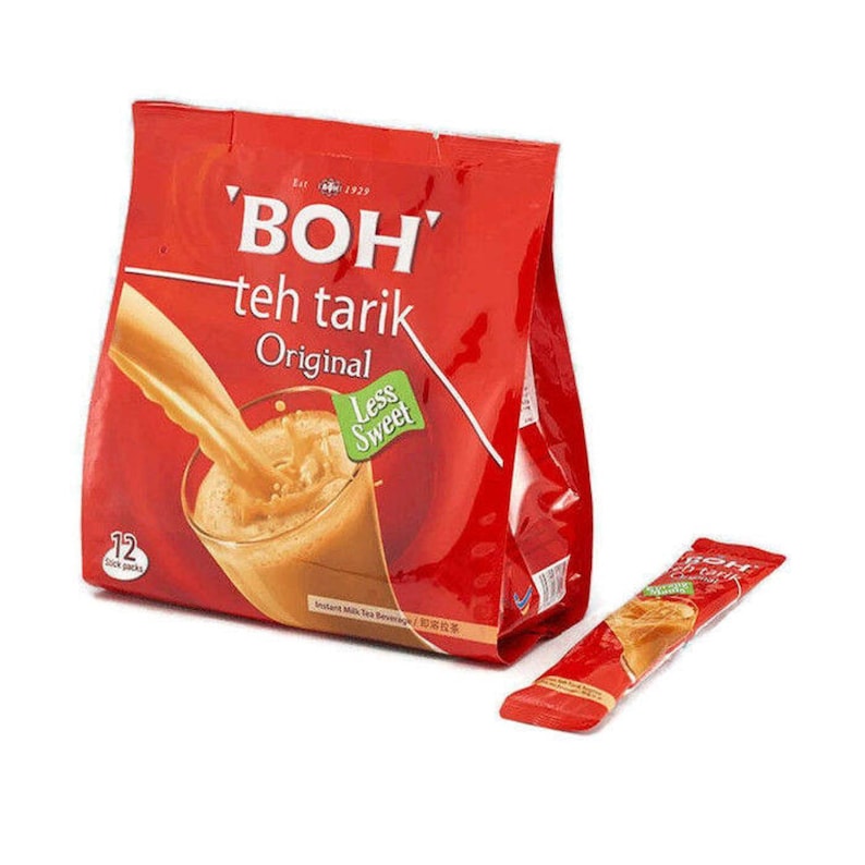 Boh Label BOH Teh Tarik Original Less Sweet: Malaysian Milk Tea (2 Packs) - Etsy
