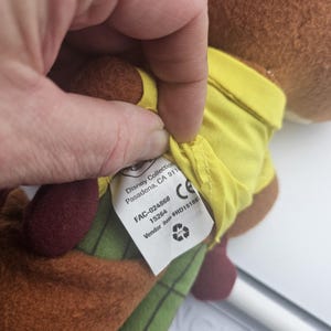 Disney Zootopia Nick Wilde Fox Plush Stuffed Animal Toy 15" Flat Brown Shirt Tie image 4