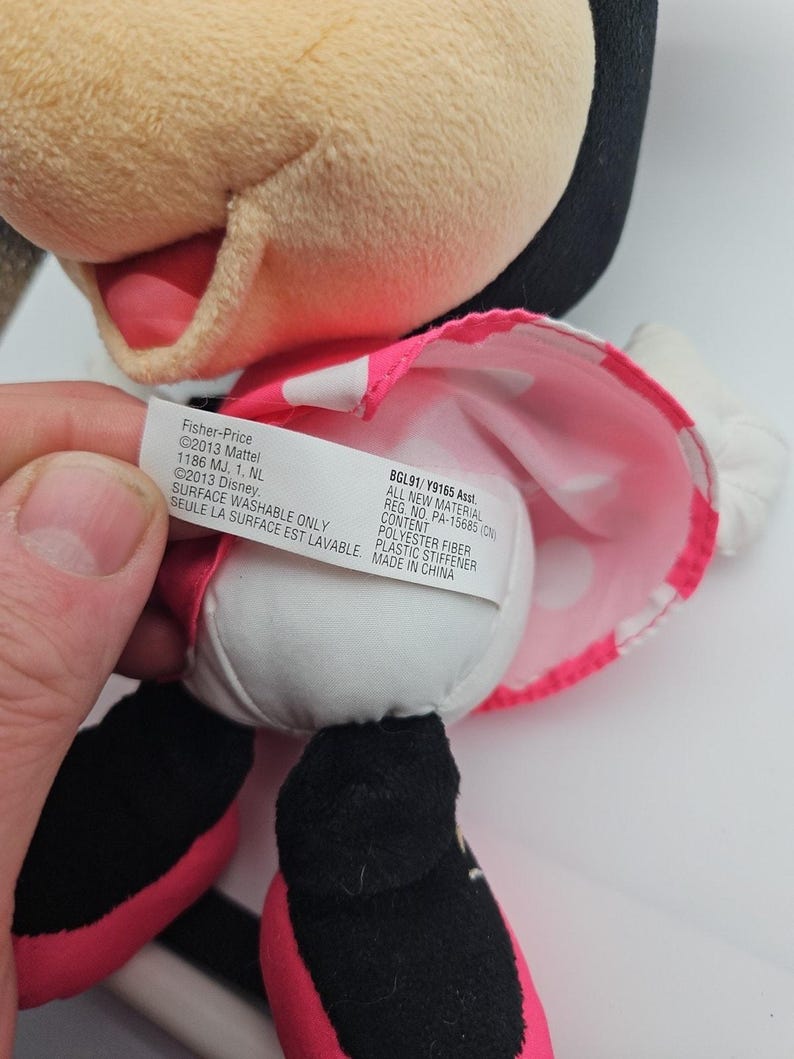 Fisher Price Minnie Mouse Plush Small Disney Stuffed Animal 2013 10" image 8